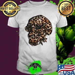 White skull leopard skin classic shirt