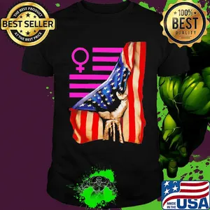 Woman american flag independence day shirt