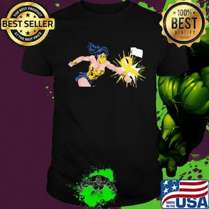 Wonder women punch Childhood Cancer Shirt