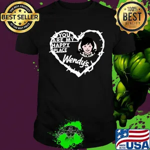 You are my happy place wendy's heart shirt