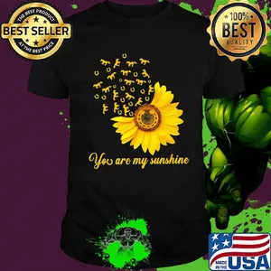 You are my sunshine sunflower horseshoe shirt