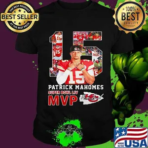 15 patrick mahomes super bowl liv mvp kansas city chiefs football signatures shirt