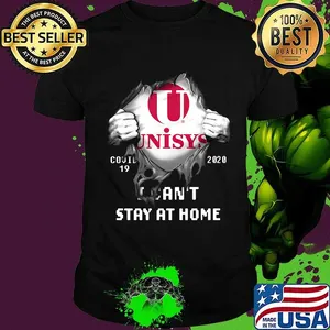 Blood insides unisys covid-19 2020 i can't stay at home shirt