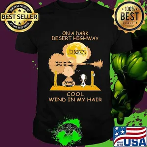 Charlie brown and snoopy eagles on a dark desert highway cool wind in my hair shirt