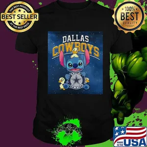 Disney stitch and ducks hug dallas cowboys shirt