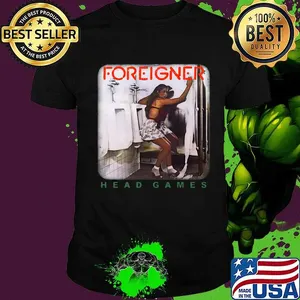 Foreigner band head games shirt