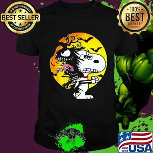 Halloween snoopy bats moon shirt
