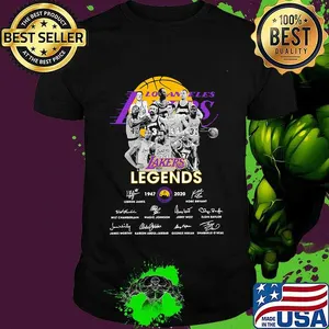 Los angeles lakers legends 11947 2020 signatures shirt