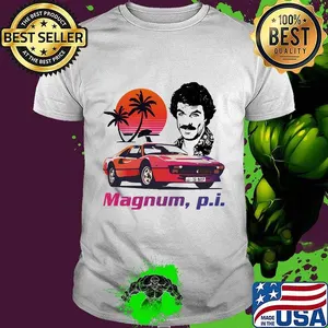 Magnum pi car sunset shirt