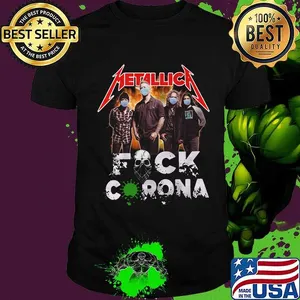 Metallica mask fuck coronavirus shirt