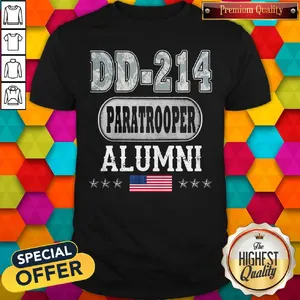 Nice DD-214 Air Force Alumni American Flag Shirt