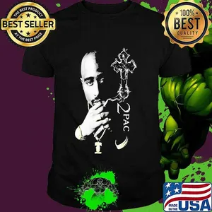 Official 2pac rapper jesus shirt