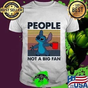 Stitch people not a big fan vintage retro shirt