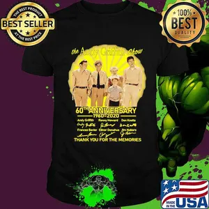 The andy griffith show 60th anniversary 1960 2020 thank you for the memories signatures shirt