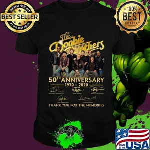 The doobie brothers 50th anniversary 1970 2020 thank you for the memories signatures shirt
