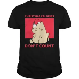 Christmas Calories Dont Count Cat shirt