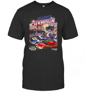 Elliott Nascar Cup Series Champion 1988 2020 Signature T-Shirt Classic Mens T-shirt