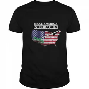 Make America Rake Again American Flag Maps shirt