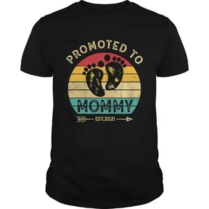 Promoted Mommy 2021 Feet Retro Pregnancy Announcement  Unisex
