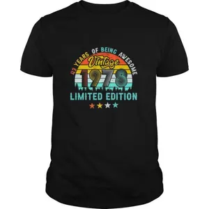 Vintage 1978 43th Birthday Limited Edition 43 Years Old Vintage shirt