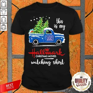 Awesome New York Giants This Is My Hallmark Christmas Movies Watching Shirt