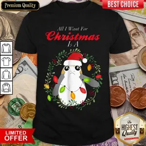 Hot Star Wars Porg All I Want Christmas Holiday Shirt