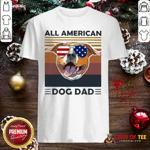 Nice All American Pug Dog Dad Vintage Shirt