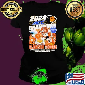 2024 ACC Champions Clemson Tigers football mascot shirt