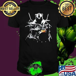 Bear playing drums graphic Shirt