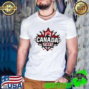 Beaver hockey sticks flag Canada first Shirt