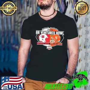 Bowling Green Falcons Vs Arkansas State 68 Ventures Bowl 2024 Dueling Helmet T-Shirt