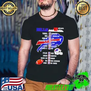 Buffalo Bills Bernard Ul Douglas Fler Jefferson Allen Shakir Cook Bass Cooper Coleman 2024 Shirt