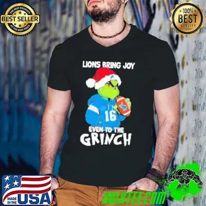 Detroit Lions Bring Joy Even To The Grinch Christmas Shirt