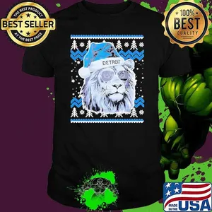 Detroit Lions Logo Team 2024 Christmas Tree Shirt