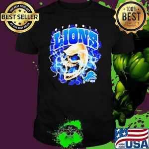 Detroit Lions x Sana Skull Football   Shirt