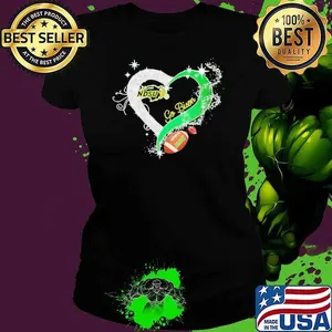 Diamond heart go North Dakota State Bison football shirt