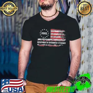 Doge Department Of Government Efficiency Doge Us Flag Shirt