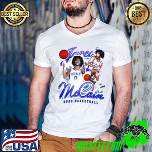 Duke Blue Devils White Jared McCain Swirl Player Shirt