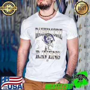 Gray Baltimore Ravens Graphic Shirt