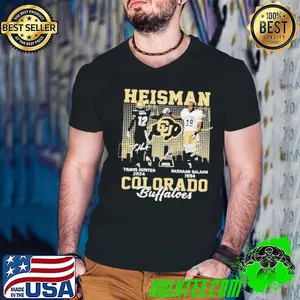 Heisman Travis Hunter x Rashaan Salaam Signature Colorado Buffaloes Shirts
