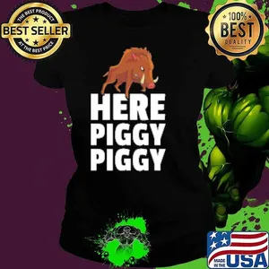 Here Piggy Piggy Hog Hunting Gift Boar Hunter Shirt