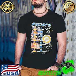 Indiana Pacers Basketball Team Signature Shirt