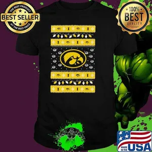 Iowa Hawkeyes Holiday Lights Shirt