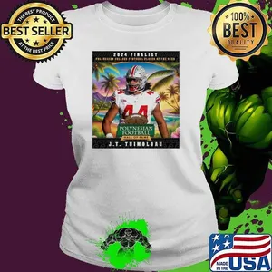 J.T. Tuimoloau Ohio State Buckeyes Finalist for the 2024 Polynesian College Football Player of the Year Award Poster shirt