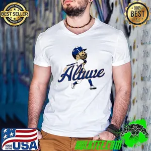 José altuve cartoon Venezuelan professional baseball second baseman T-Shirt