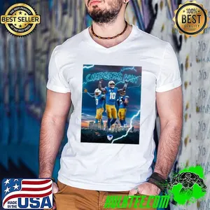 Los Angeles Chargers wins 34-27 Denver Broncos NFL Final Score Poster  shirt
