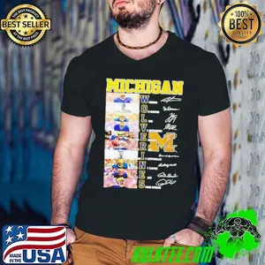 Michigan Wolverines name and signature player shirt