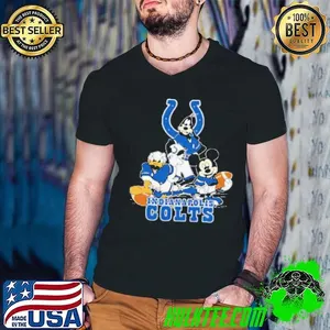 Mickey Friends Indianapolis Colts Tee Disney Inspired Game Day Football NFL Shirt