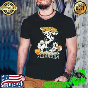 Mickey Friends Jacksonville Jaguars Tee Disney Inspired Game Day Football NFL Shirt