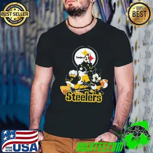 Mickey Friends Pittsburgh Steelers Tee Disney Inspired Game Day Football NFL Shirt